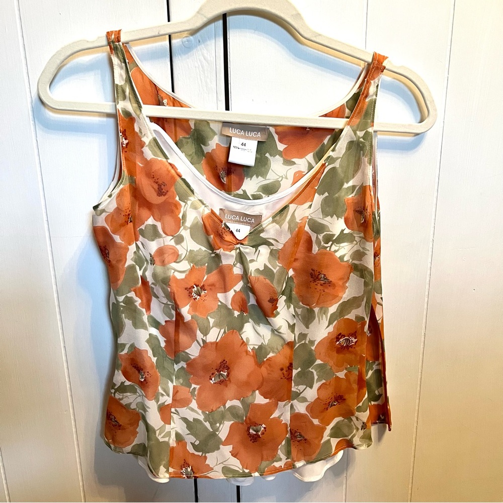 Luca Luca 100% Silk Tank